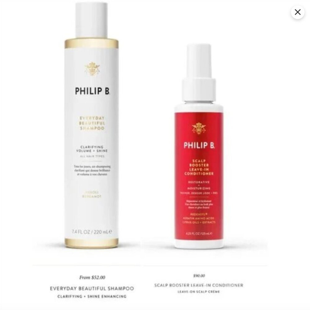 【2MK】💇🏻‍♀️ $142 NEW Philip B Condition ($90) + Shampoo ($52)